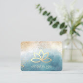 Gold Lotus, Confetti, Paint Splash Kortingskaartje (Staand voorkant)