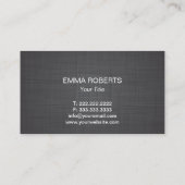 Gold Lotus Floral Logo Yoga Instructor Spa Therapi Visitekaartje (Achterkant)