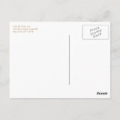 Gold Lotus Floral Mandala Briefkaart (Achterkant)