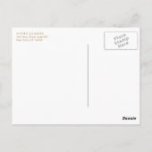 Gold Lotus Floral Mandala Briefkaart (Achterkant)