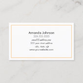 Gold Lotus Flower Boho Yoga Teacher Holistic Visitekaartje (Achterkant)