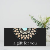 Gold Lotus Flower Floral Mandala (Staand voorkant)