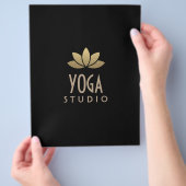 Gold Lotus Flower Flyer (Hand)