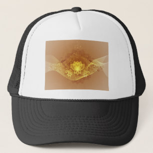 Gold Lotus Flower Trucker Pet