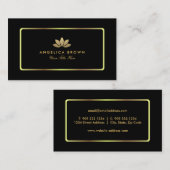 Gold Lotus Flower Visitekaartje (Voorkant / Achterkant)