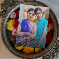 Gold Lotus Happy Diwali Holiday-fotokaart