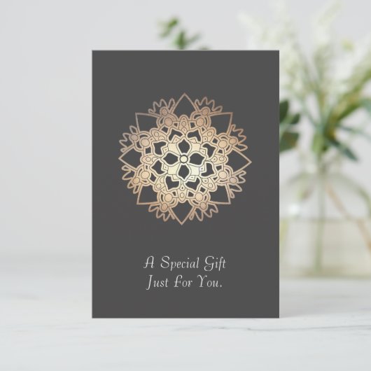 Gold Lotus Healing Arts Cadeaukaart of aankondigin Aankondiging (Staand voorkant)
