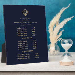 Gold Lotus logo blue   Massageprijsstelling voor k Fotoplaat