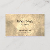 Gold Lotus Logo Elegant Bronze Visitekaartje (Achterkant)