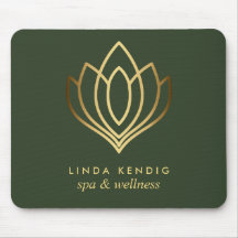 Gold lotus logo Green | jouw namen voor persoonlij