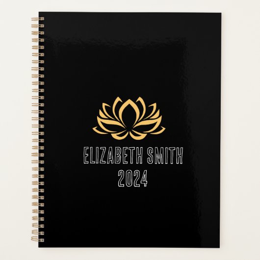 Gold Lotus Logo Planner (Voorkant)
