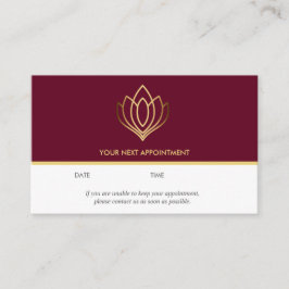 Gold Lotus logo | Ruby | wellnessmassageyoga Visitekaartje