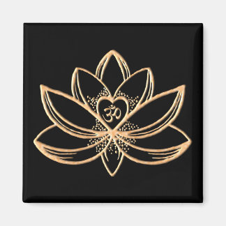 Gold Lotus  Magneet