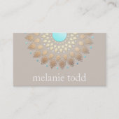 Gold Lotus Mandala Natural Health Benoeming Afsprakenkaartje (Voorkant)