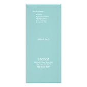 Gold Lotus Mandala Spa Salon Price List Menu (Achterkant)