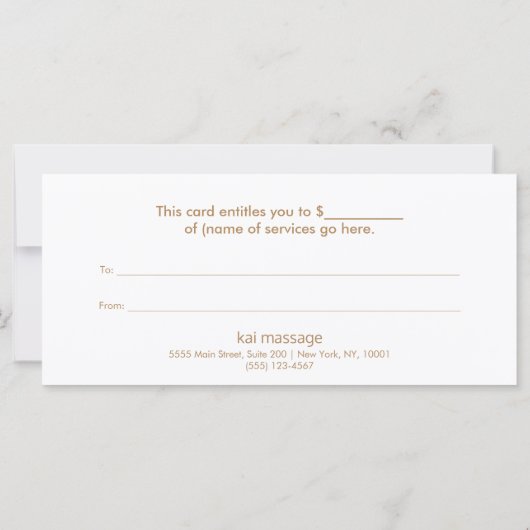 Gold Lotus Mandala Wellness Cadeaubon (Achterkant)