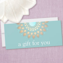 Gold Lotus Mandala Wellness Cadeaubon