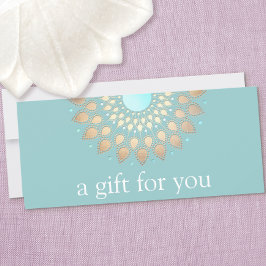 Gold Lotus Mandala Wellness Cadeaubon