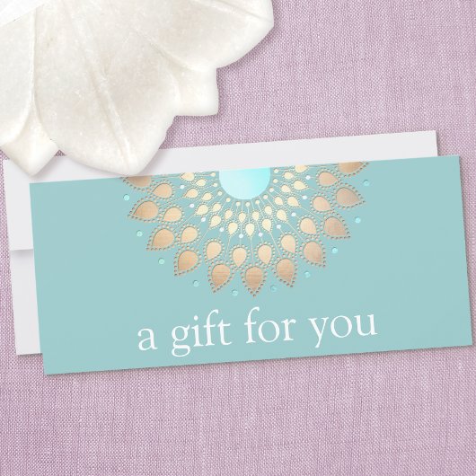 Gold Lotus Mandala Wellness Cadeaubon