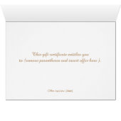 Gold Lotus Natural Health Cadeaubon (Binnen Horizontaal (Onder))