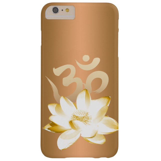 Gold Lotus & Om Symbol Yoga Case-Mate iPhone Case (Achterkant)