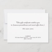 Gold Lotus Salon en Spa Cadeaubon (Achterkant)