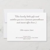 Gold Lotus Salon en Spa Cadeaubon (Achterkant)