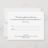 Gold Lotus Salon en Spa Cadeaubon (Achterkant)