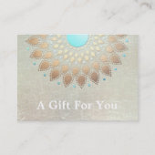 Gold Lotus Salon en Spa Gift Kaart Kortingskaartje (Voorkant)