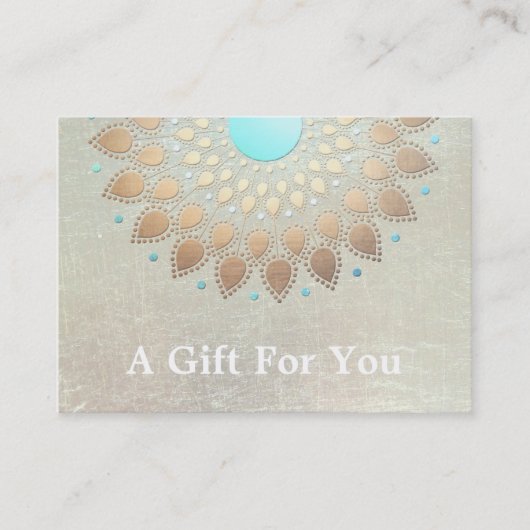 Gold Lotus Salon en Spa Gift Kaart Kortingskaartje (Voorkant)