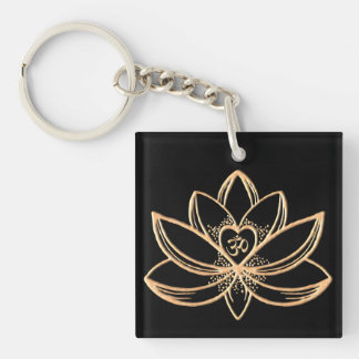 Gold Lotus  Sleutelhanger
