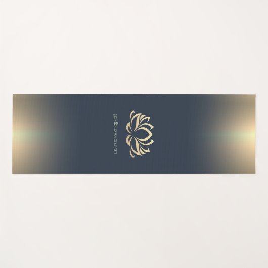 Gold Lotus Spa Beauty Salon Monogram Yogamat (Voorkant (horizontaal))