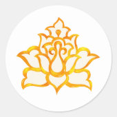 Gold Lotus Sticker (Voorkant)