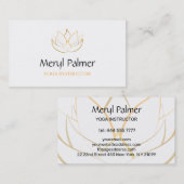 Gold Lotus Visitekaartje (Voorkant / Achterkant)