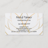 Gold Lotus Visitekaartje (Achterkant)