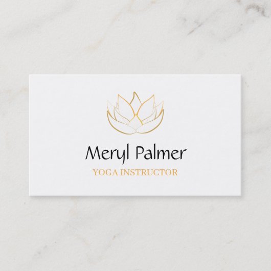 Gold Lotus Visitekaartje (Voorkant)