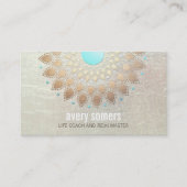 Gold Lotus Yoga en Meditation Teacher Health Spa Visitekaartje (Voorkant)