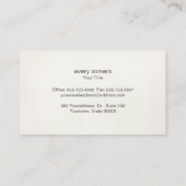 Gold Lotus Yoga en Meditation Teacher Wellness Visitekaartje (Achterkant)