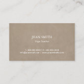  Gold Lotus Yoga en Meditation Visitekaartje (Achterkant)