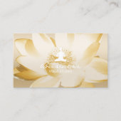  Gold Lotus Yoga en Meditation Visitekaartje (Voorkant)