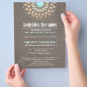 Gold Lotus Yoga Holistic Health Therapist Flyer (Hand)
