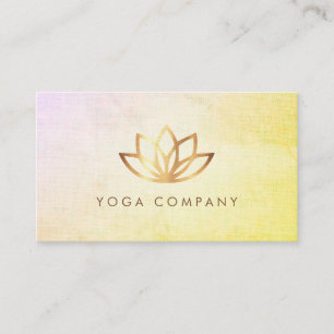 Gold Lotus Yoga Instructor  Visitekaartje