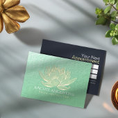 Gold Lotus Yoga Meditation Instructor Benoeming Afsprakenkaartje