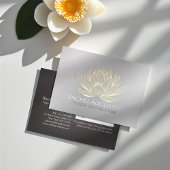 Gold Lotus Yoga Meditation Instructor Benoeming Afsprakenkaartje
