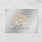 Gold Lotus Yoga Meditation Instructor Benoeming Afsprakenkaartje (Voorkant)