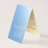 Gold Lotus Yoga Meditation Instructor Prijslijst Visitekaartje (Achterkant)