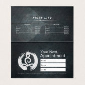 Gold Lotus Yoga Meditation Instructor Prijslijst Visitekaartje (Binnenkant ongevouwen)