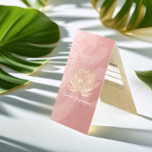 Gold Lotus Yoga Meditation Instructor Prijslijst Visitekaartje