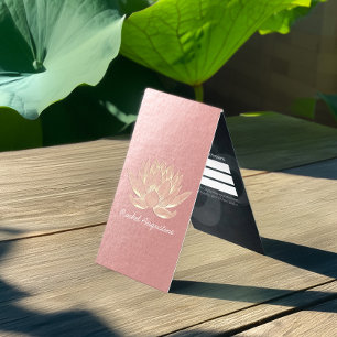 Gold Lotus Yoga Meditation Instructor Prijslijst Visitekaartje