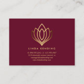 Gold Lotus yoga | Ruby Bedankt voor uw aankoop Informatiekaartje (Achterkant)